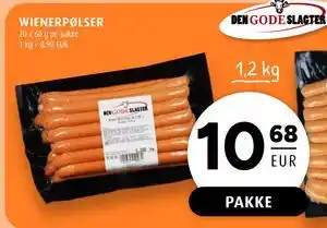 Scandinavian Park WIENERPØLSER, EUR 10.68 tilbud