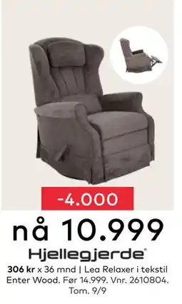 Skeidar Lea Relaxer, NOK 10999 tilbud