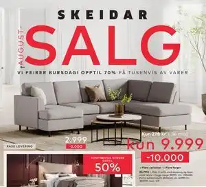 Skeidar Porto sofabordsett, NOK 2999 tilbud