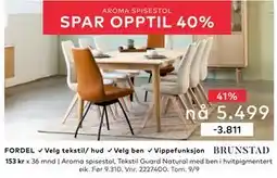 Skeidar Aroma spisestol, NOK 3811 tilbud