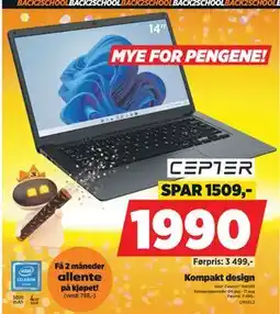 POWER Kompakt design, NOK 1990 tilbud