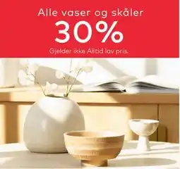 Skeidar Alle vaser og skåler tilbud