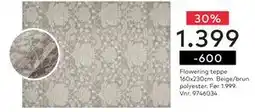 Skeidar Flowering teppe, NOK 1399 tilbud