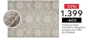 Skeidar Flowering teppe, NOK 1399 tilbud
