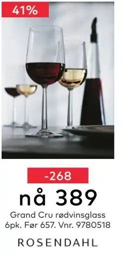 Skeidar Grand Cru rødvinsglass 6pk, NOK 389 tilbud