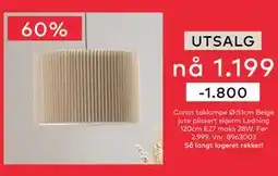 Skeidar Coron taklampe, NOK 1199 tilbud