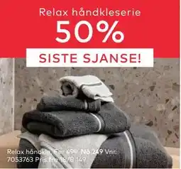Skeidar Relax håndkle, NOK 149 tilbud