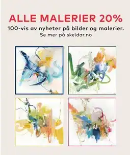 Skeidar ALLE MALERIER tilbud