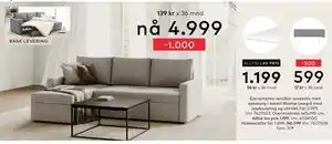 Skeidar Sacramento vendbar sovesofa tilbud