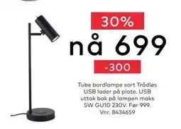 Skeidar Tube bordlampe, NOK 699 tilbud