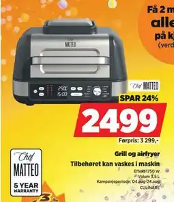POWER Grill og airfryer, NOK 2499 tilbud