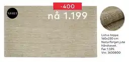 Skeidar Lotus teppe, NOK 1199 tilbud
