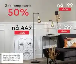 Skeidar Zeb lampeserie tilbud