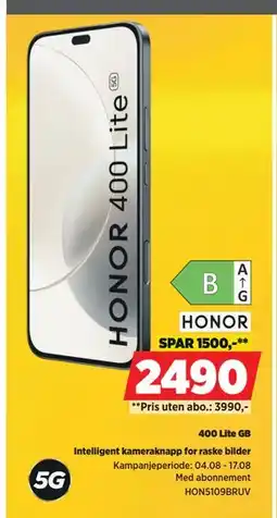 POWER 400 Lite GB, NOK 2490 tilbud