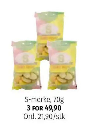 Nille S-merke, 70g, NOK 49.9 tilbud