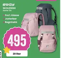 Sport Outlet SKOLESEKK, NOK 495 tilbud