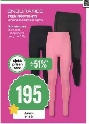 Sport Outlet TRENINGSTIGHTS, NOK 195 tilbud