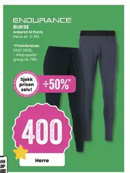 Sport Outlet BUKSE, NOK 400 tilbud