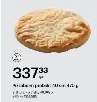 Storcash Pizzabunn prebakt tilbud