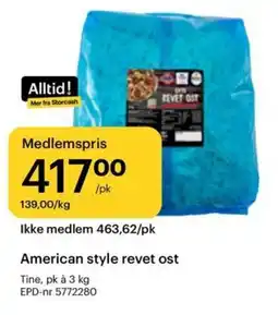 Storcash American style revet ost tilbud