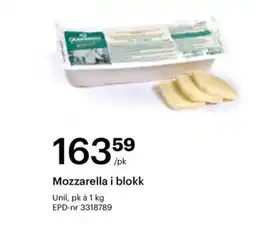 Storcash Mozzarella i blokk tilbud