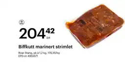 Storcash Biffkutt marinert strimlet tilbud