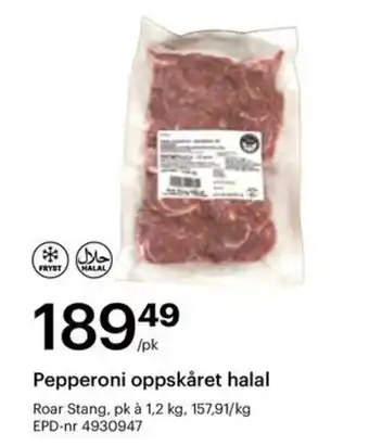 Storcash Pepperoni oppskåret halal tilbud
