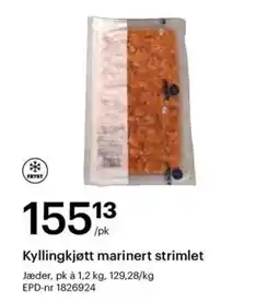 Storcash Kyllingkjøtt marinert strimlet tilbud