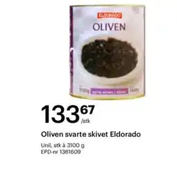 Storcash Oliven svarte skivet Eldorado tilbud