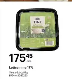 Storcash Lettrømme 17% tilbud