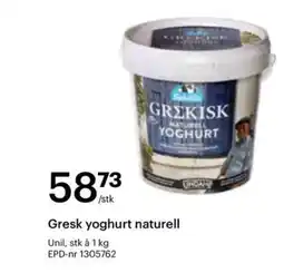 Storcash Gresk yoghurt naturell tilbud