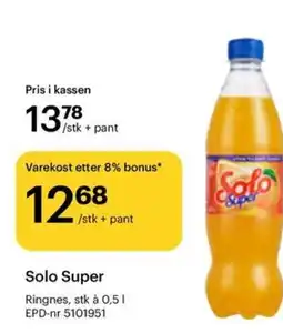 Storcash Solo Super Ringnes tilbud