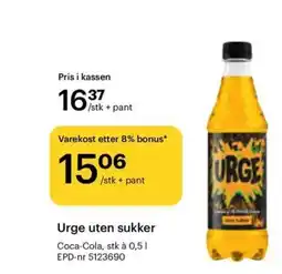Storcash Urge uten sukker tilbud