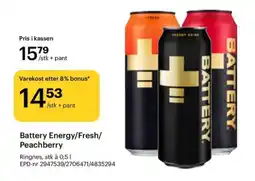 Storcash Battery Energy/Fresh/ Peachberry tilbud