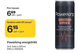 Storcash Powerking energidrikk tilbud