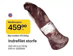 Storcash Indrefilet storfe tilbud
