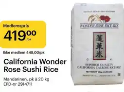 Storcash California Wonder Rose Sushi Rice tilbud