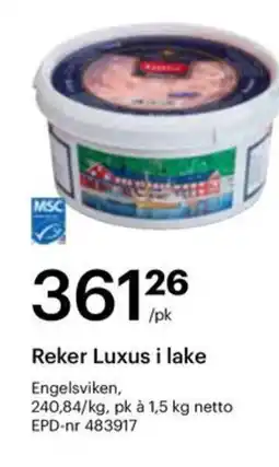 Storcash Reker Luxus i lake tilbud