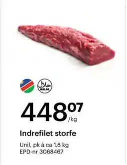 Storcash Indrefilet storfe tilbud