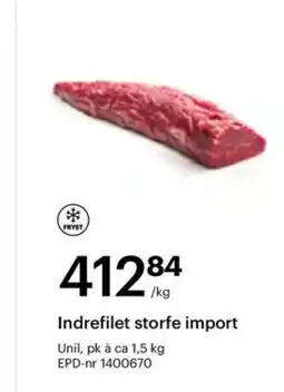 Storcash Indrefilet storfe import tilbud