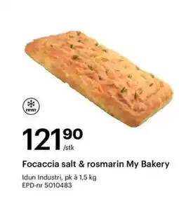 Storcash Focaccia salt & rosmarin My Bakery tilbud