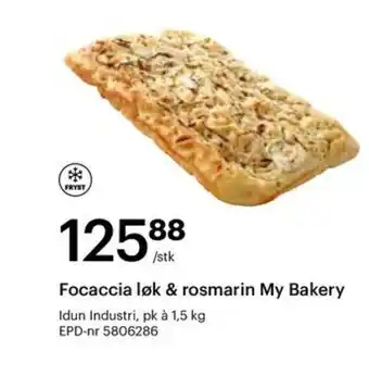 Storcash Focaccia løk & rosmarin My Bakery tilbud