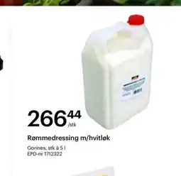 Storcash Rømmedressing m/hvitløk tilbud