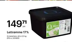 Storcash Lettrømme 17% tilbud