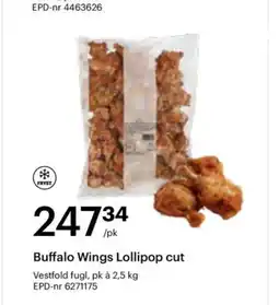 Storcash Buffalo Wings Lollipop cut tilbud