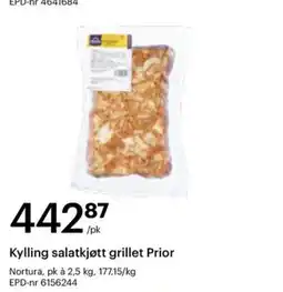 Storcash Kylling salatkjøtt grillet Prior tilbud