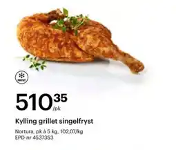 Storcash Kylling grillet singelfryst tilbud