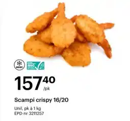 Storcash Scampi crispy 16/20 tilbud