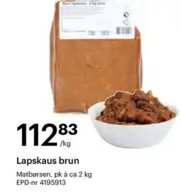 Storcash Lapskaus brun tilbud