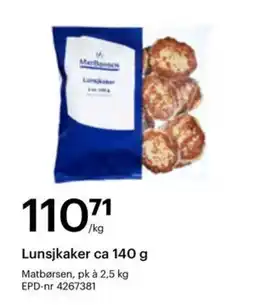 Storcash Lunsjkaker ca tilbud